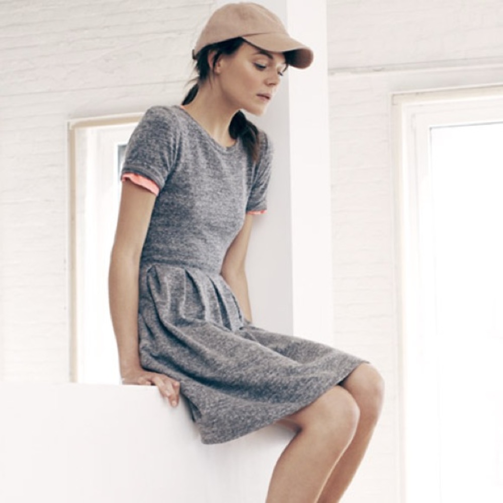 Madewell Hi-Line Sweatshirt Dress